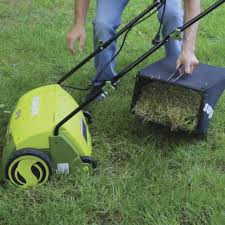 Don't fertilize before dethatching.) use a dethatching rake like you would a. Sun Joe 13 12 Amp Corded Electric Lawn Dethatcher At Menards