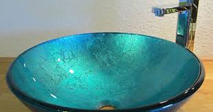 Bad Gaste Wc Waschtisch Aufsatz Glas Waschbecken Waschschale Blau Rund 42cm Neu Gaste Wc Waschbecken Waschbecken Gaste Wc