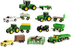 Imo, the info we find in blue books is worthless as its based more on trend analysis than real pricing. Amazon Com Tomy John Deere Toy Truck Toy Tractor With Trailers 20 Piece Farm Toy Value Set Toys Games