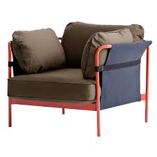 Hay Can 1 Seater Red Blue Frame Army Canvas Finnish Design Shop Scandinavian Furniture Design Furniture