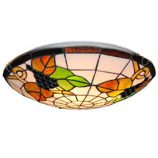 Maybe you would like to learn more about one of these? Vintage Style Tiffany Double Triple Light Semi Flush Ceiling Fixture With Grape Pattern Stained Glass Shade Hl466973 Buy At The Price Of 99 25 In Beautifulhalo Com Imall Com