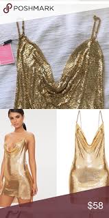 Pretty Little Thing Chain Dress Chain Dress Dress To Impress New Years Dress