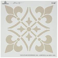 Folkart Home Decor Stencil 34953 Regal French Plaid Patrones De Baldosas Patrones De Estarcido Azulejos De Mosaico