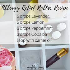 Allergy Relief Roller Recipe With Lavender Lemon Peppermint And Copaiba E Essential Oils Allergies Allergy Relief Essential Oils Essential Oil Blends Recipes
