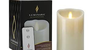 Amazon Com Luminara Flameless Candles Vanilla Scented Pillar Wax Candle With Timer Remote Included Ivory Flameless Candles Luminara Flameless Candles Candles
