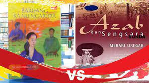 Basa kuring keur ngaderes bumi jeung manusa di rohang tamu, teu kanyahoan asupna. Kumpulan 30 Judul Novel Sunda Jeung Pangarangna Basa Sunda
