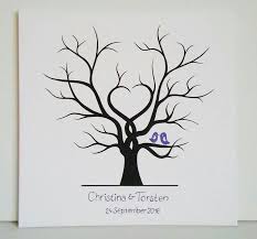 Hochzeitsbaum Fur Fingerabdrucke Fingerabdruck Hochzeit Baum Hochzeit Geschenkideen Goldene Hochzeit