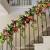 How To Attach Garland To Staircase Railing
