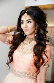 Best Wedding Makeup Indian Curls 60 Ideas Pakistani Bridal Hairstyles Indian Hairstyles Indian Party Hairstyles