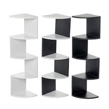 Living room bookcases living white painted living room bookcases. 5 Tier Corner Wall Mount Shelf Corner Wall Shelves Living Room Bookshelf For Home Sale Banggood Com