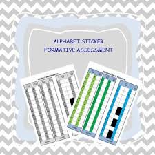 Alphabet Recognition Formative Assessment Sticker Chart