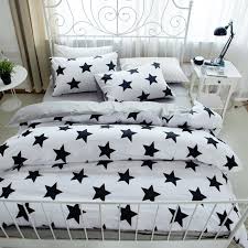 Funky lime green duvet cover. Contemporary Modern Chic Black White And Light Gray Star Print Funky Kids 100 Natural Cotton Twin Full Queen Size Bedding Sets Hipsterbedding Com