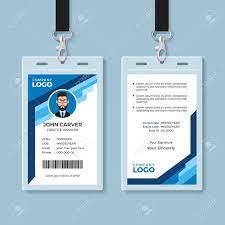32+ employee id card templates. Blue Graphic Employee Id Card Template Royalty Free Cliparts Vectors And Stock Illustration Image 123983452