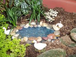 Fairy Garden Pond By Fairiesandfireflys On Etsy 10 00 Fairy Garden Miniature Fairy Gardens Miniature Garden