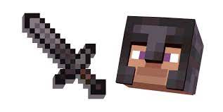 Apr 15, 2020 · for the first time since minecraft's conception in 2009, new material has been added to the game that is stronger than diamonds, and it can be crafted into tools and armor. Minecraft Netherite Sword And Netherite Armor Steve Cursor Custom Cursor Browser Extension