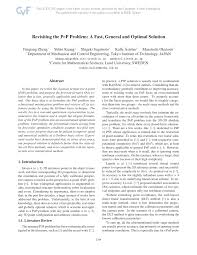 * please review the following information thoroughly as much has been changed. Pdf Revisiting The Pnp Problem A Fast General And Optimal Solution