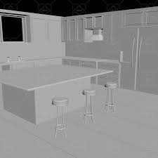 kitchen 3d model gamedev market