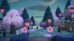 Oops Lol Went A Little Cherry Blossom Crazy On My Entrance Animalcrossing In 2021 New Animal Crossing Animal Crossing Cherry Blossom