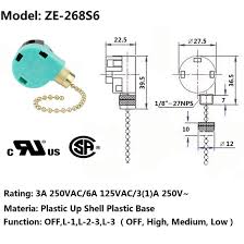 Here are some examples of possible fan switch configurations: Wall Lamps Cabinet Light Ceiling Fan Switch 3 Speed 4 Wire Zing Ear Ze 268s6 Pull Chain Switch Control Replacement 3 Speed Control Switch Ceiling Fans Lamps Light Fixtures Tools Home