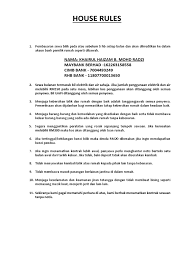 Mereka sangat senang karena aku masuk kedalam keluarga tersebut dan menjadi sebuah hiburan untuk mereka. Contoh Perjanjian Sewa Mengikut Kepala