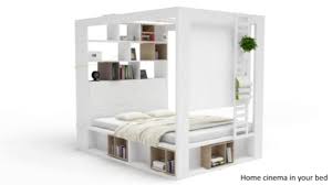 Save $ 111.17 (12 %) homestyles bedford black king poster bed. Vox 4you King 4 Poster Bed With Storage Shelves In White Vox Cuckooland