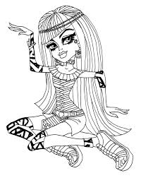 Monster High Nefera De Nile Coloring Pages Monster High Art Dance Coloring Pages