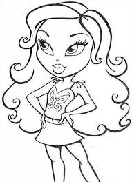 This particullar coloring image meassure is around 600 pixel x 775 pixel with approximate file size for around 86.83 kilobytes. Cartoon Nice Curly Bratz Coloring Page Coloringplus Picture Coloring Home