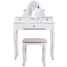 makeup desk dresser stool drawer round