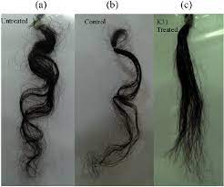 Not all curly hair types require the same care, treatments and products. Application Of Keratin K31 In Straightening Curly Hair A Untreated Download Scientific Diagram