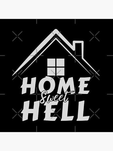Home sweet hell" Poster for Sale by Try-It | Redbubble