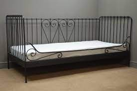 You can buy a metal frame, or a wood and particleboard/fiberboard. Ikea Meldal Black Finish Frame Day Bed With Slats And Sultan Horninge Mattress W209cm H98cm D95cm Antiques Interiors