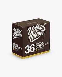 Closed 36x Sachets Box Mockup Halfside View Box Mockup Design Mockup Free Mockup Free Psd