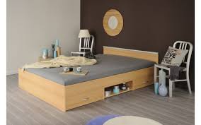 L215,5 x p144 x h80cm. Lit Avec Rangement Lit Moderne De 140x200 Cm Design Avec Rangement
