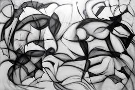 Abstract Art Black And White Painting Wallpaper44 Black And White Abstract Black And White Drawing Abstract
