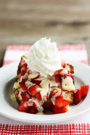 Strawberry Shortcake With Creme Anglaise Strawberry Dessert Recipes Strawberry Recipes How Sweet Eats
