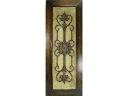 Brown Gold Metal Wall Art With Medallion Gold Metal Wall Art Metal Wall Art Metal Wall Sculpture