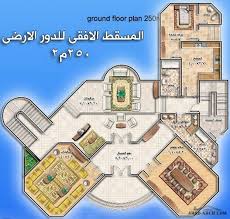 خريطة فيلا بمساحه 250 متر مربع من اعمال المعمارية سمر فؤاد Arab Arch Family House Plans House Layouts Ground Floor Plan