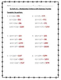 Go math answer key for grade 5: Go Math Practice 5th Grade 4 1 Multiplication With Decimals By Joanna Riley