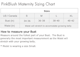 size chart pink blush maternity maternity skirt