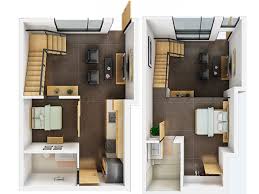 1 5 Bedroom 1 5 Bathroom Loft Apartment Floor Plan In Modern Urban Living Lofts And Studios Present A Bea In 2020 Small House Plans Loft House House Plan With Loft