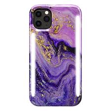 Duo Gold Glitter Purple Marble Case Iphone 11 Pro Lumee Case Mate