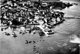 Lesconil Vue Aerienne Du Debut Des Annees 50 Bretagne Finistere Guerande