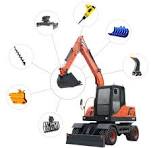 8ton Mini Wheel Excavator for Sale 7t 8t 9t 10t 7 Ton Operating Weight 0.3 M3 Bucket Capacity