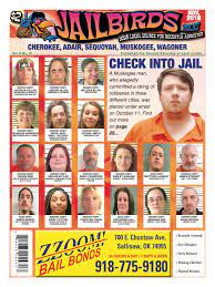 CHEROKEE, ADAIR, SEQUOYAH, MUSKOGEE, WAGONER - November 2018 - JAILBIRDS