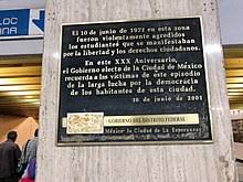 ¿por qué es importante recordar el halconazo o jueves de corpus en 1971? Matanza Del Jueves De Corpus Wikipedia La Enciclopedia Libre
