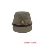 WWII Japanese IJA Army Officer field cap cotton Khaki 第二次世界大戦 日本帝国陸軍  士官将校用略帽戦闘帽 棉