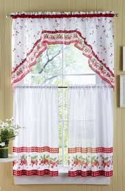 strawberry vine kitchen cafe curtain