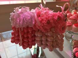 Kennedy Super Sweet Sixteen Candy Table Buffet Dessert Table Pink Decor Pink Ombre Gumball Nexklaces Pink Ombre Sweet 16 Pink