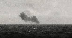 bismarck receiving first torpedo': rare