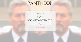 Emil Constantinescu Biography